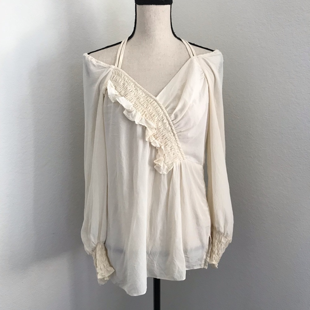 Nanette Lepore Silk Ruffle Blouse Size 4